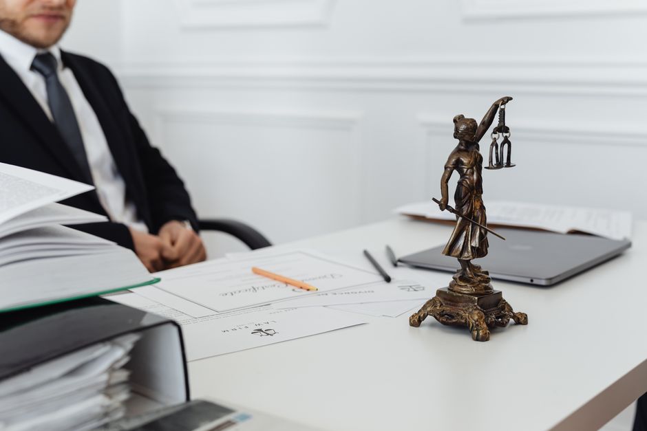 Legal documents on a desk